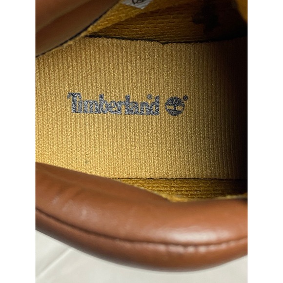 Kids Timberland Field Boots Brown Suede Green‎ Canvas  Hiking Boots Size 4 Youth - Picture 10 of 12